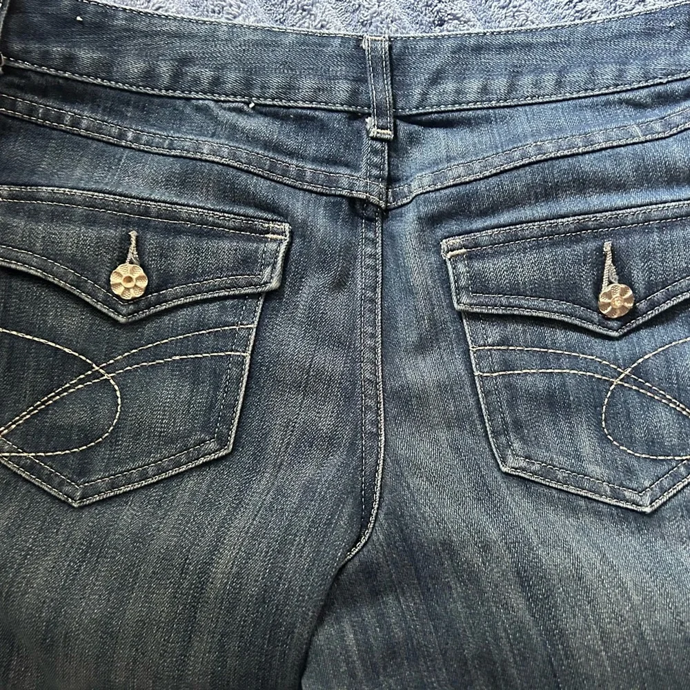 INC 4 Button Embellished Bootcut Jeans - Size 10’ - Picture 4 of 6
